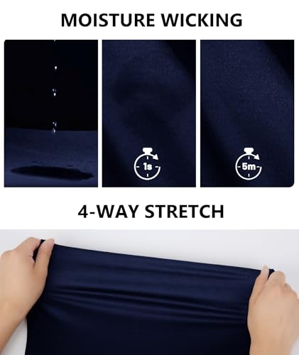 Image of ZITY Mens Golf Shirt Short Sleeve Athletic Casual Work Collared Polo Tshirt
