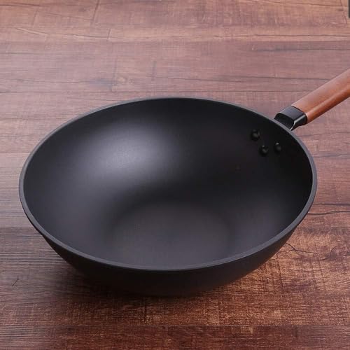 Wok tradicional de hierro 32 cm miniatura 3