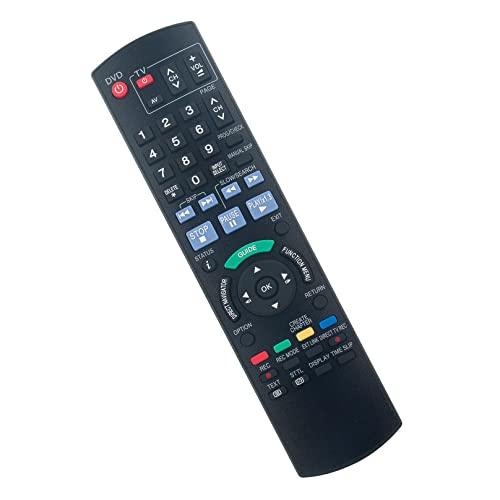 VINABTY N2QAYB000126 Replacement Remote Control Compatible with Panasonic DVD Recorder remote DMREX27EB DMREZ27/EB DMREZ28/EBK DMR-EZ27 DMR-EZ28 Dmrex77 Dmrex78 - Image 2