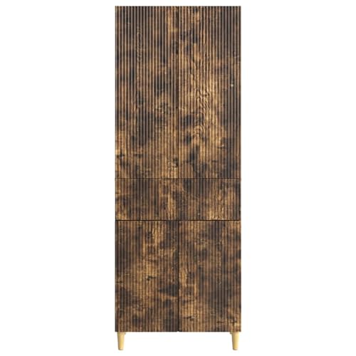 Estantería de pared para pasillo con aparador de madera de 66 cm 6