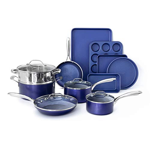 Your Kitchen's New Best Friend Granite Stone Blue Cookware!