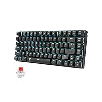 【色:赤軸・ブラック】e元素ゲーミングキーボード 81キーアンチゴーストキー メ Amazon | Z-88 小型メカニカルキーボード、E-Element RGB LED