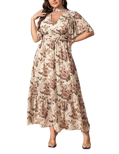 EYWOL Plus Size Floral Dress for Women