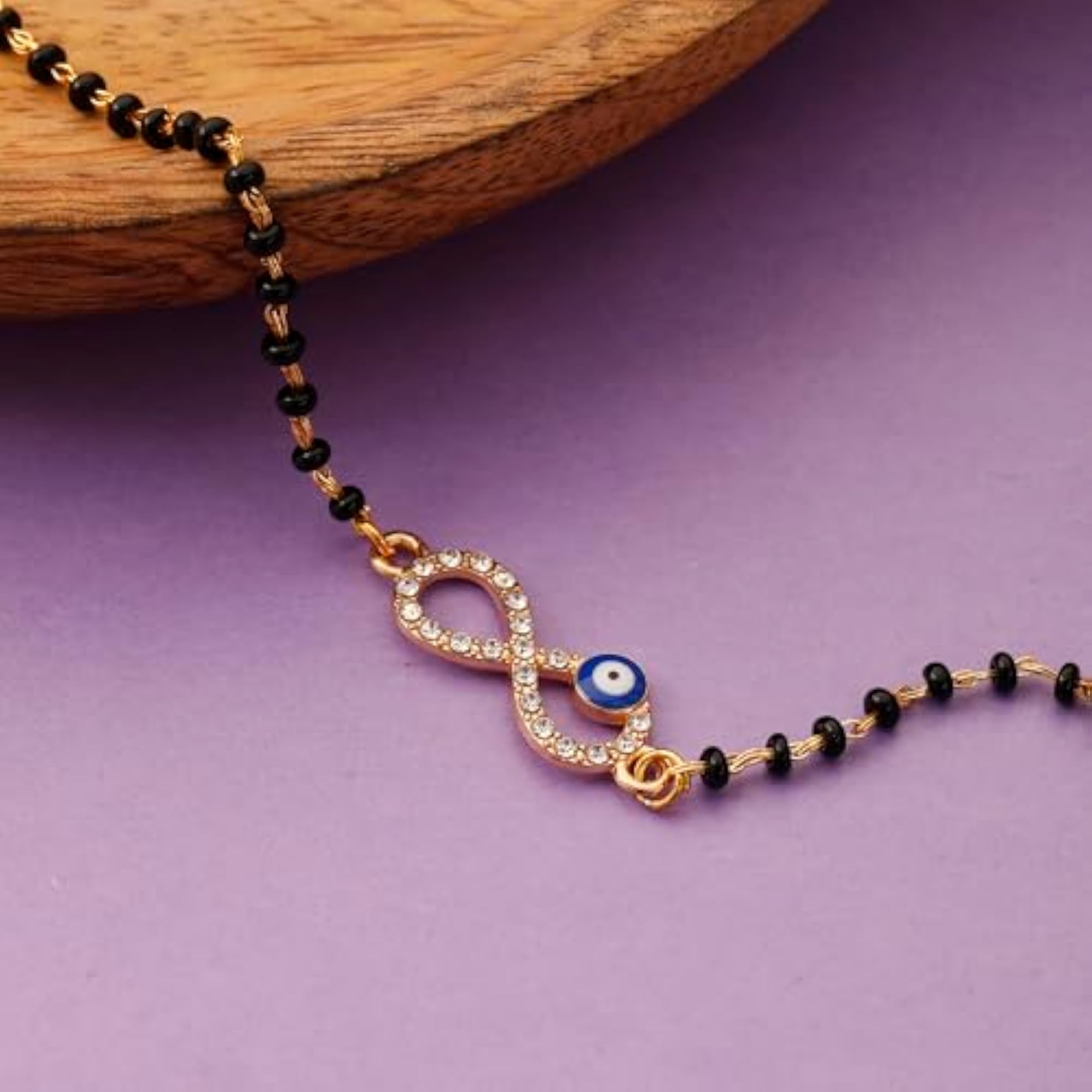 Women's Evil Eye Mangalsutra Bracelet, Multi-Purpose