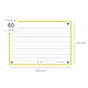 Oxford FLASH 2.0 Karteikarten A6, Lernkarten, 105x148mm, liniert, gelb, 80 Blatt