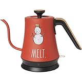 Rae Dunn Melt Snowman Electric Gooseneck Tea Kettle in Red
