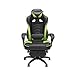 RESPAWN 110 Ergonomic Gaming Chair with Footrest Recliner - Racing Style High Back PC Computer Desk Office Chair - 360 Swivel, Adjustable Lumbar Support, Headrest Pillow, Padded Armrests - 2019 Green