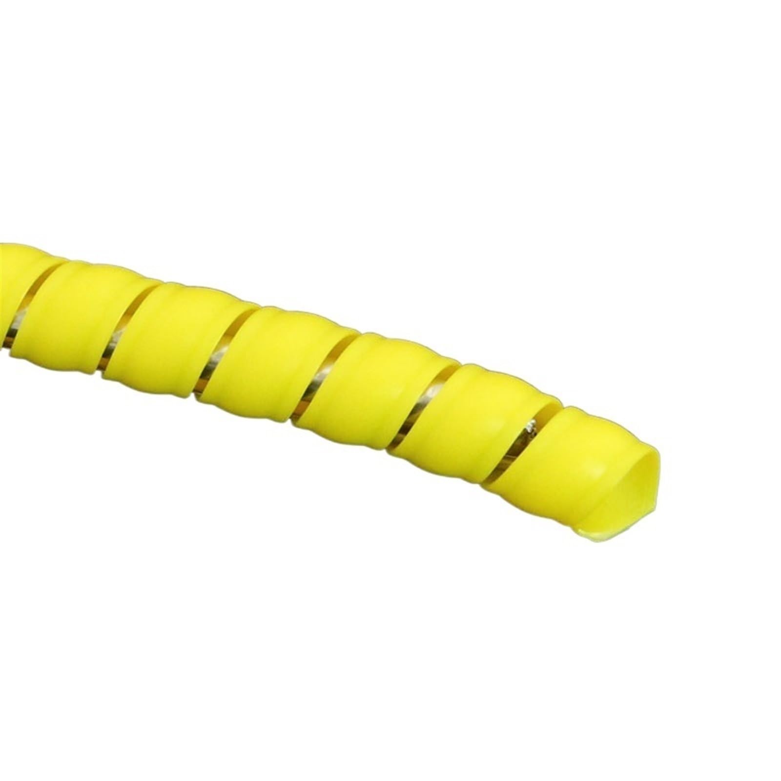Ggffj Yellow Color Spiral Protector Cable Tidy Sleeve 2 Meter Cable Wrapping Bands 8Mm 10Mm 14Mm 16Mm Flame Retardant Sleeving Tube Spiral Protective Winding Pipe Wire Wraps Cable(,14Mm Inside Diameter)