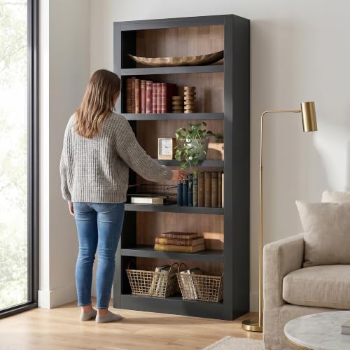 Signature Design by Ashley Wildenauer 6-Tier 75" Bookshelf, Two-Tone Wood - image 2