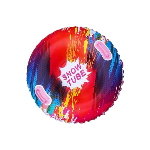 Bouée de neige colorée cadeau d'hiver idéal pour enfants avec poignées robustes 85cm