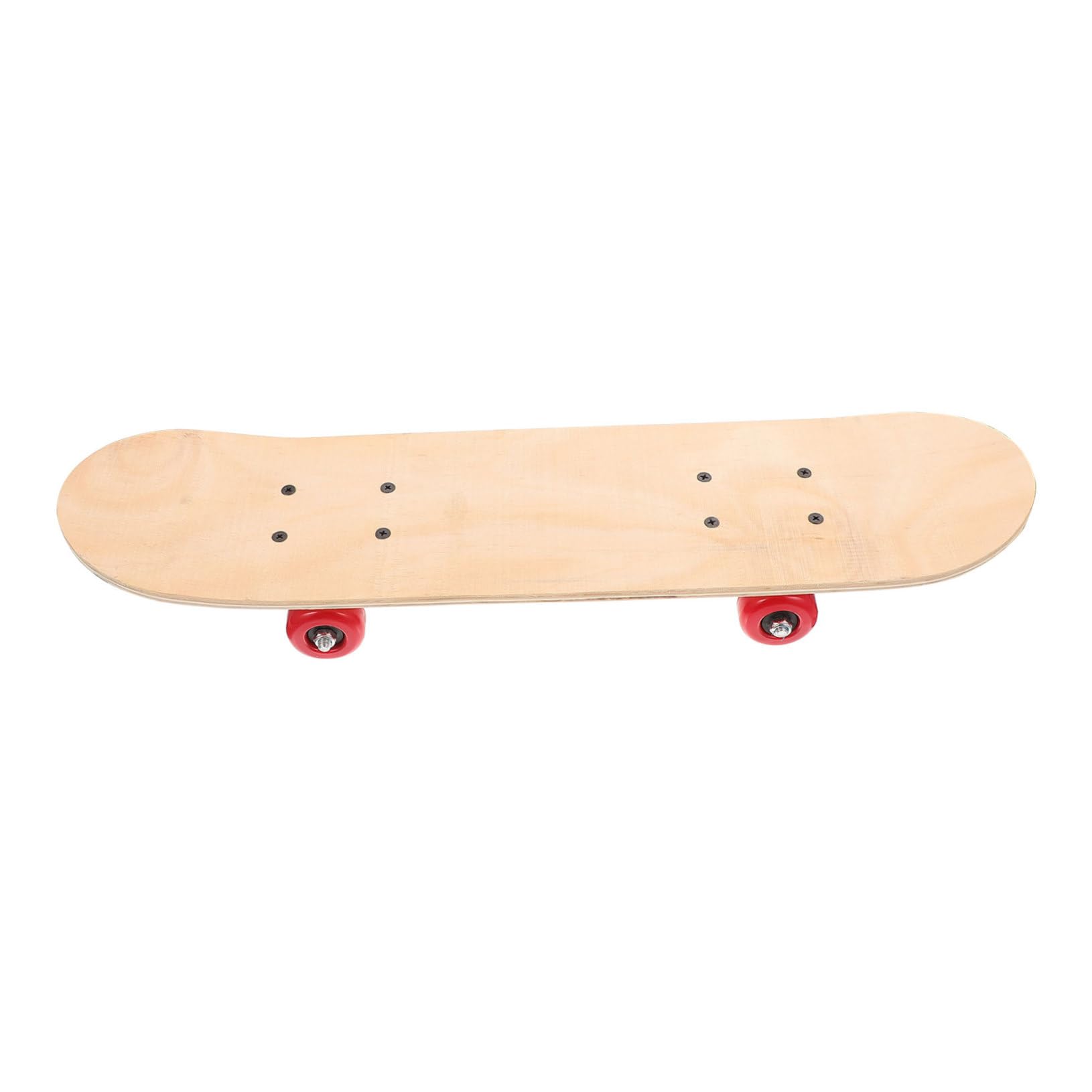 Tabla de Skate de Madera para Niños y Adultos, Diseño DIY en White Fácil de Pintar, Plantilla Doble para Dibujo y Patinaje, Obsequio Adecuado para Cumpleaños