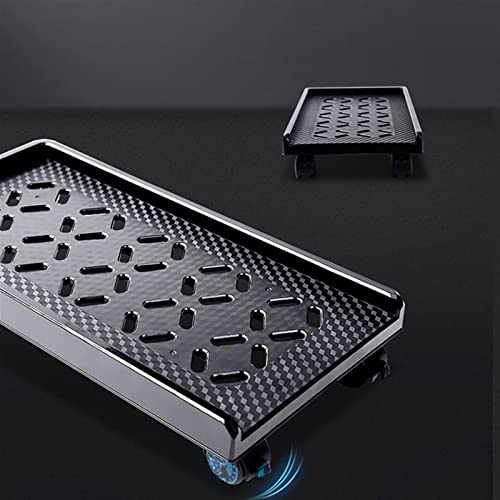 Soporte CPU de escritorio con ruedas para torre PC, plástico resistente de 18.5×9.8×3.3 pulgadas miniatura 3