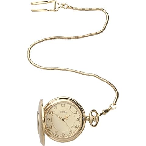 Sekonda 50mm Classic Pocket Watch with Chain Cover