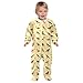 Emelivor Birds Leaves Yellow Baby One-Piece Newborn Pajamas Cotton Sleepwear Outfits for Girls Boys Kids