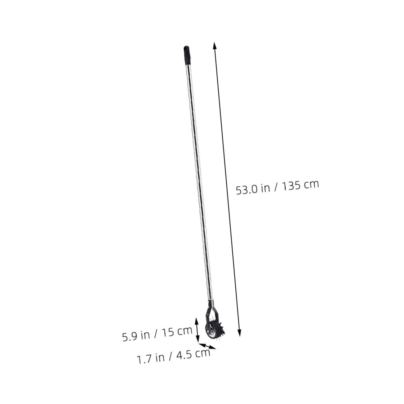 YARNOW Manual Lawn Edger Wheel Rotary Shear Metal Trimmer Edger Lawn Trimming Tool