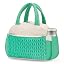 Green White Woven Cotton