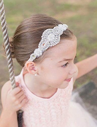Missgrace Flower Gilr Silver Crystal Rhinestones Headband Wedding Hair Accessories Hair Jewelry For Wedding And Girls #TOP1