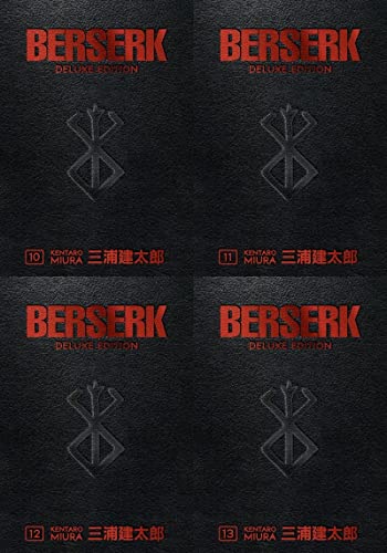Berserk Deluxe Edition 4 Books Collection SET (Berserk Deluxe Volume 10 - Volume 13)