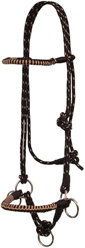 Mustang Halter de cuerda lateral con nariz trenzada