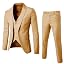 Khaki 3-piece Suit
