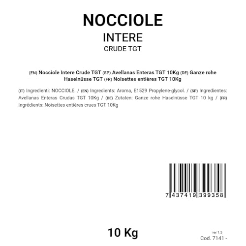 TiBioNa Italia Ganze rohe Haselnüsse TGT 10 kg