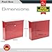 Sterling MB02R Elegance - Buzón de Pared (Acero galvanizado, con Cerradura), Rosso,...