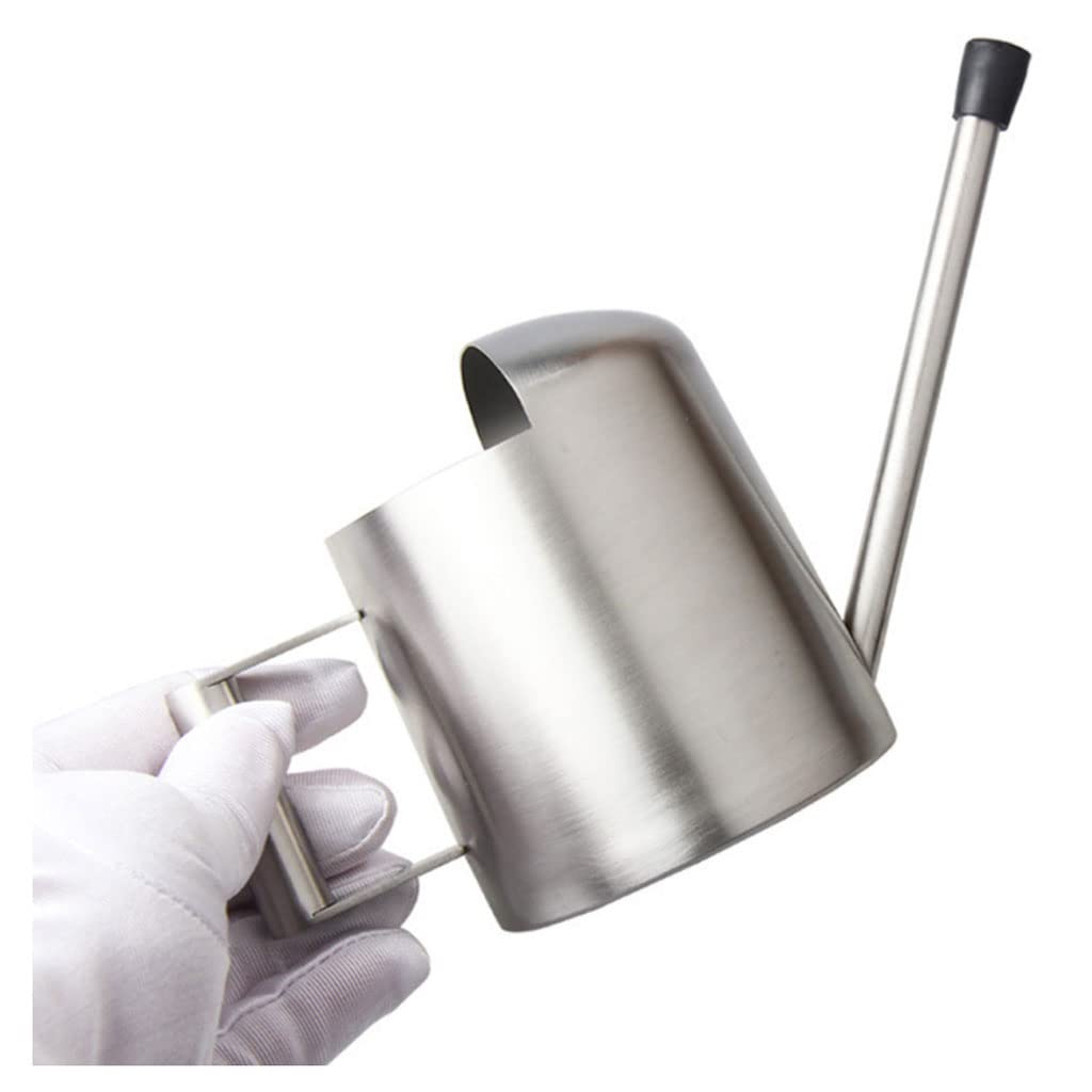 Gießkanne aus Metall, Mini-Gießkanne aus Edelstahl for Zuhause, drinnen und draußen, Büro, Pflanzen, Topfbewässerung, 300 ml/10,1 oz