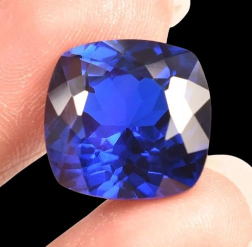 Saphir bleu non traité 7.77 carats, pureté naturelle Neelam - 2