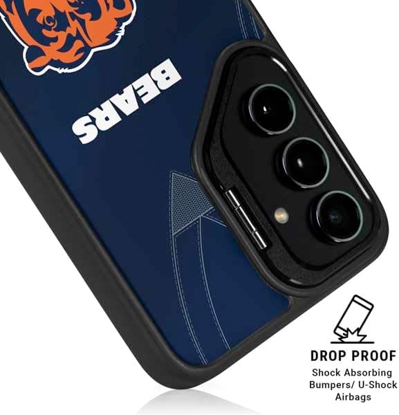 Skinit Kickstand Phone Case Compatible with Galaxy S25 Plus - Officially Licensed NFL Chicago Bears Team Jersey Design