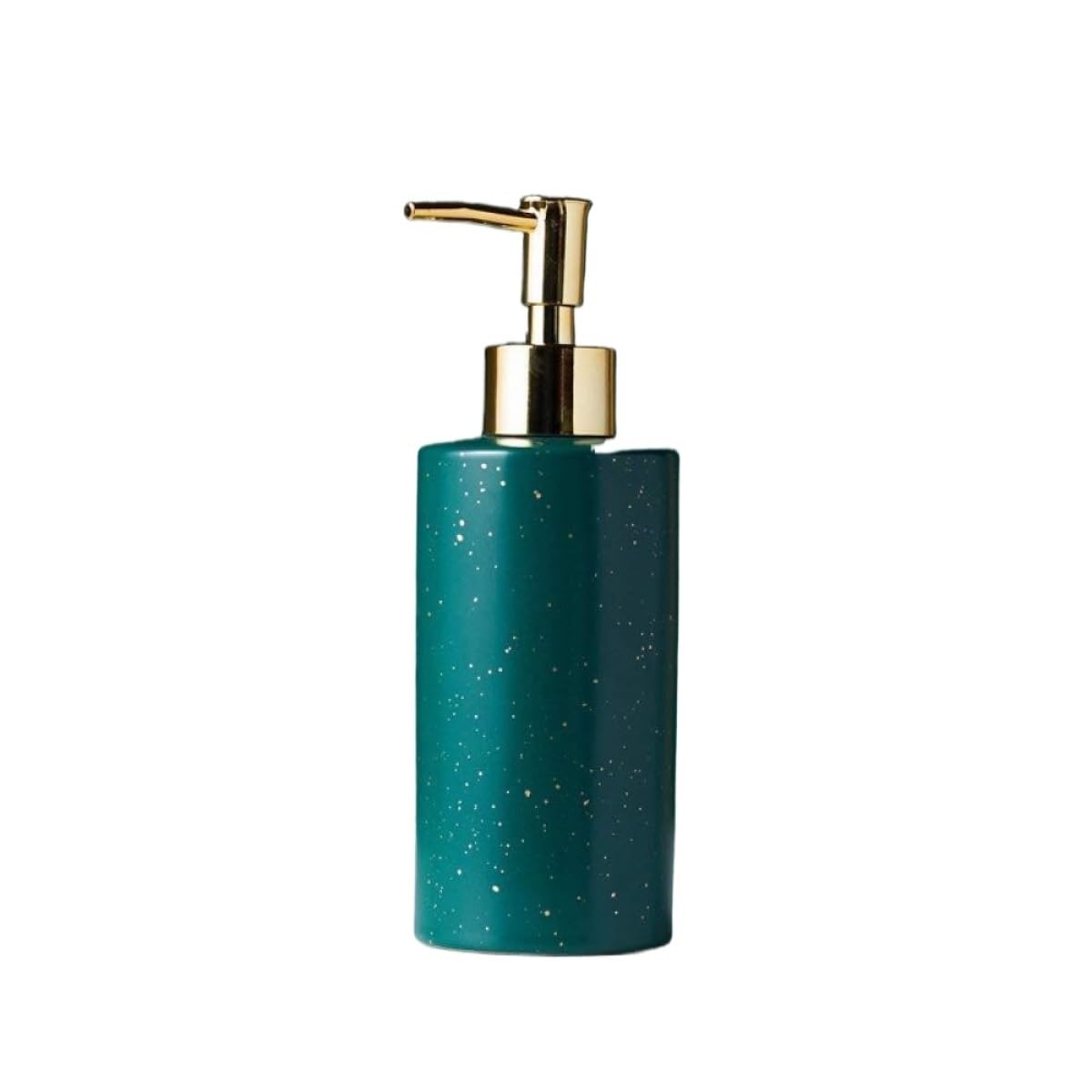Seifenspender Spülmittelspender Lotion-Seifenspender Aus Keramik Mit Pumpe, Moderne Dekorative Flüssigkeitsflasche Leere Pumpflasche(Green-Round)