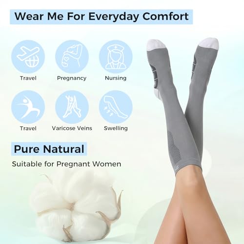Compression Socks 20-30 mmHg for Women & Men, Graduated Support for Circulation & Swelling - Image 4