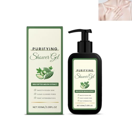Basisches Duschgel,Sensitiver Duschbalsam,Natürliche Frische Bio Basische Körperpflege,Feuchtigkeitsspendende Cremedusche für Sensible Haut Ohne Seife,100ML