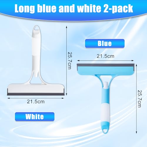 Image of 3 in 1 Window Cleaning Scraper,New 3 in 1 Window Cleaner,Squeegee and Scrubber with Spray, for Windows, Walls,Car Windshields, Bathrooms, Kitchens, All-Purpose Window Cleaner Tool (White)