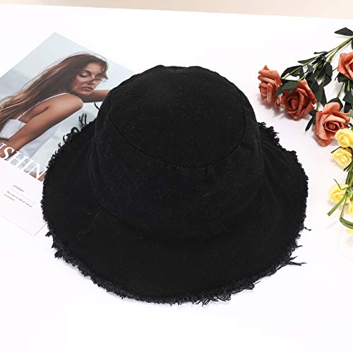 Sombrero de algodón para mujer con ala ancha miniatura 3