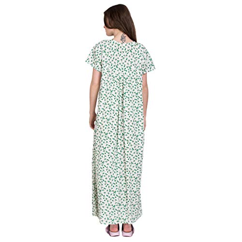 Image of Women's Cotton Nighty Night Gown Multicolore /Cotton Nighty for Pregnant Ladies /Women Night Gowns for Day Wear /Night Wear (Multicolour)(Available Sizes XL & XXL)