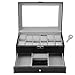 Produktbild NBVCX Home Accessories Watch Box Organizer Watch Storage Box Layers Slots Watches Display Lockable Glass with Jewelry Black Gift