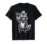 Raccoon Punk Rock Music T-Shirt