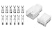 Produktbild 10x Steckergehäuse 2,8mm Motorrad Roller Flachsteckhülsen Flachstecker (6 Polig)