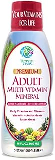 Tropical Oasis Adult Liquid Multivitamin -Liquid Multi-Vitamin and Mineral Supplement with 125 Total