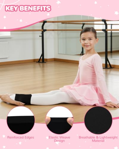 Image of 6 PCS Kids Ankle Brace Set, Ankle Support Wraps, Knitted Ankle Sleeve Sock for Sprains, Injuries and Active Play for Daily Wear, Injury Prevention (Black, Small)