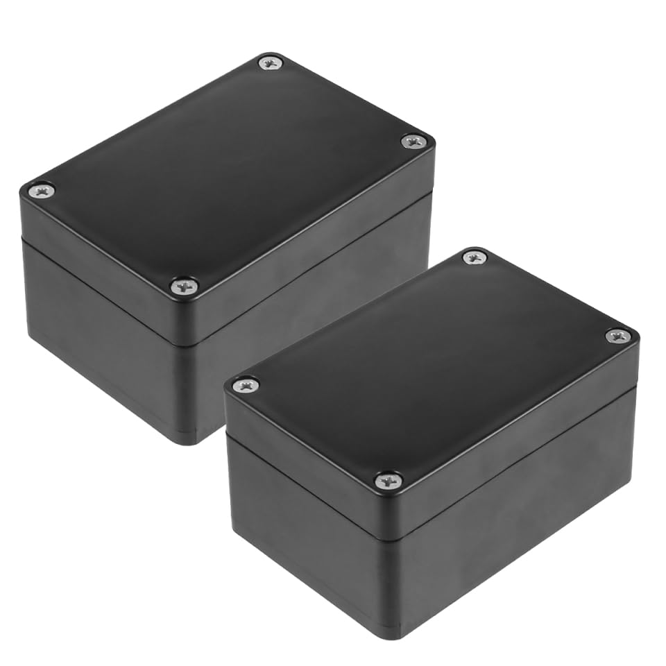 Amazon | OATIPHO 2個 Abs プラスチック黒防水ジャンクション
