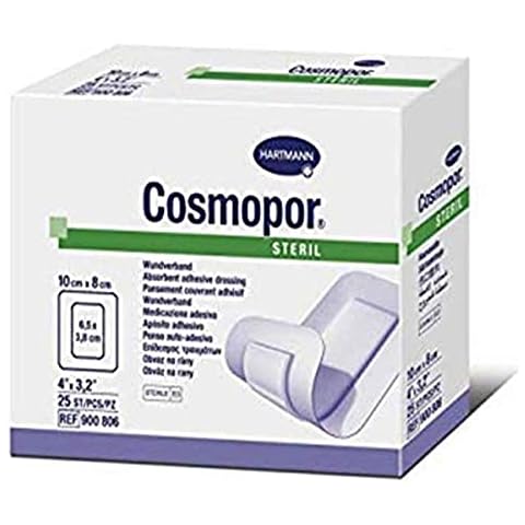 Cosmopor 42813 Sterile, 4" x 3.2" Size, Pack of 25 Cover