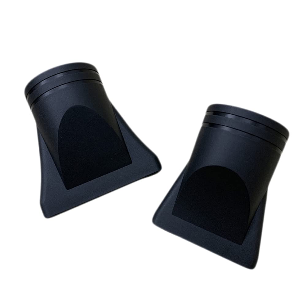 VASANA 2 Pieces Professional Plastic Salon Hair Dryer Nozzle Replacement Impact Flat Hairdresser Styling Tool Narrow Concentrate Replacement Black