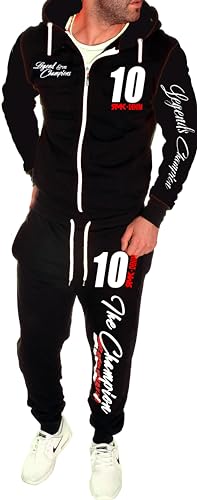 RMK Herren Jogginganzug Sportanzug Marine Royal Fitness Streetwear Trainingsanzug A.2252 (DE/NL/SE/PL Alphanumerisch XS Regular Regular Schwarz)