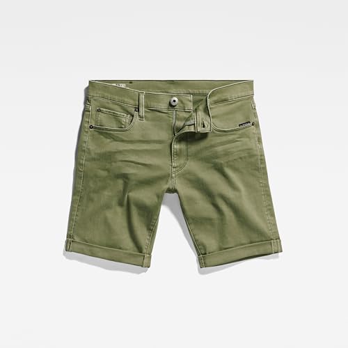 G-Star RAW Herren 3301 Slim Shorts, Grün (Faded Shamrock gd D10481-C258-G567), 38 – Ansicht 4
