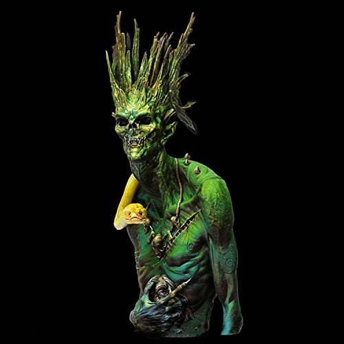 Figura de resina Ancient Man con serpiente 1:10 miniatura 1