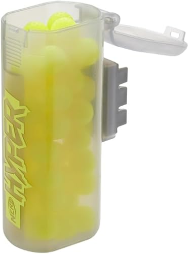 Miniatura 3 de Nerf Hyper 50 - Recipiente de repuesto redondo, incluye 50 Hyper Rondas y bote de recarga, se fija a Hyper Blasters, regalos para adolescentes