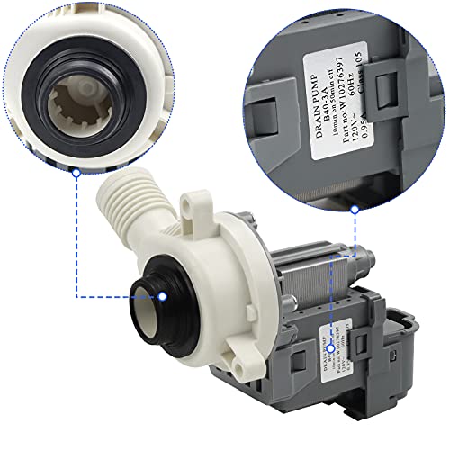 image for TOMOON W10276397 Washer Drain Pump for Whirlpool Kenmore Mayt-ag Washi