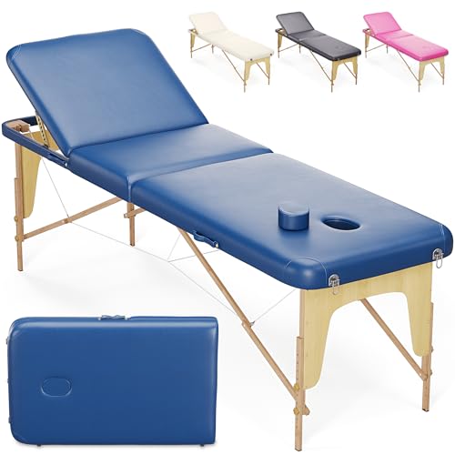 Beltom® Lettino Da Massaggio Basic 3 Zone In Legno Portatile