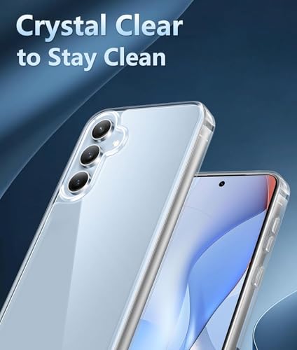 Image of REALCASE Silicone Samsung S24 FE 5G Back Cover Case, Scratch Resistant Protective Crystal Clear Transparent Shock Proof Bumper Back Cover Case for Samsung Galaxy S24 FE 5G